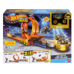Monster Trucks Trofeo Challenge de Loopings y Giros Bigfoot Conjunto de Pista y Camión, Conjunto de Juego>Hot wheels New