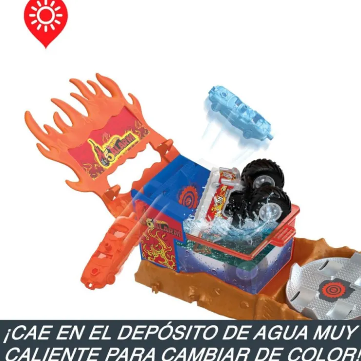 Monster Trucks Arena Smashers Color Shifters 5 Alarm Rescue>Hot wheels Clearance