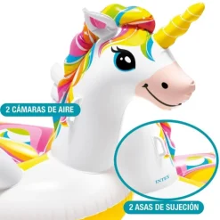 INTEX Unicornio Hinchable 198 x 140 x 97 cm.><noscript><img width=