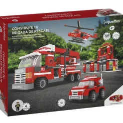 Construcción Brigada Rescate 709 Piezas>Juguettos New