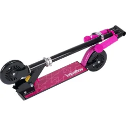Patinete de Aluminio Negro y Rosa><noscript><img width=