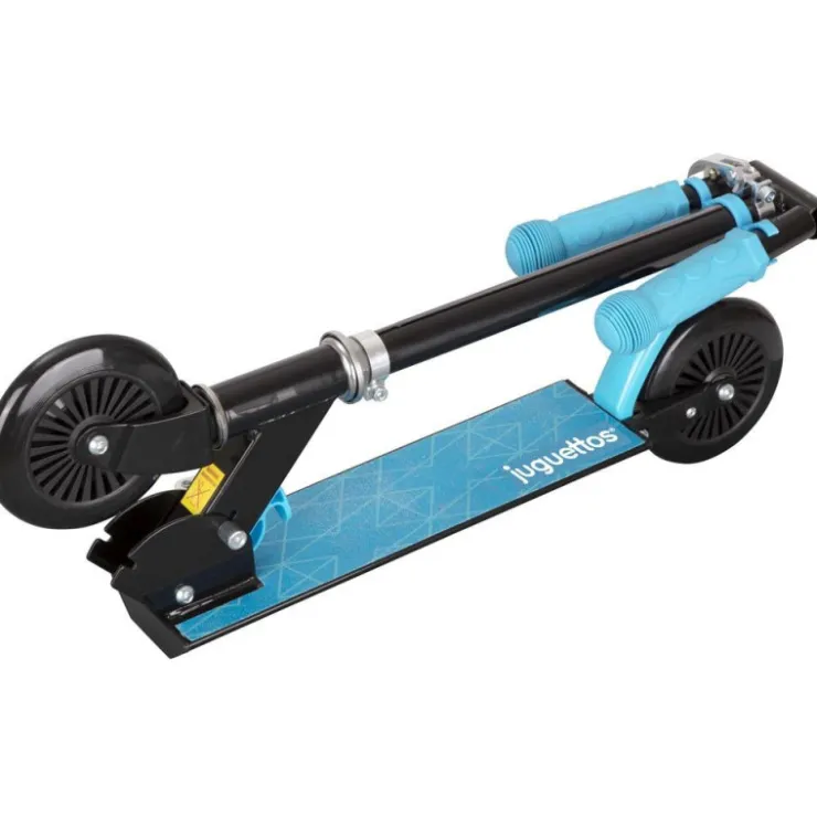 Patinete de Aluminio Negro y Azul>Juguettos Online