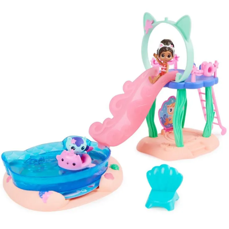 La Casa de Muñecas de Gabby Playset Piscina Gabby y Gatirena>La casa de munecas de gabby