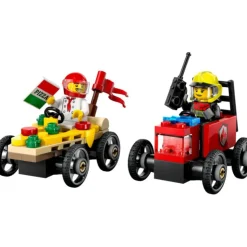 City Great Vehicles Pack de Coches de Carreras Vs Camión de Bomberos - 60458>Lego Outlet
