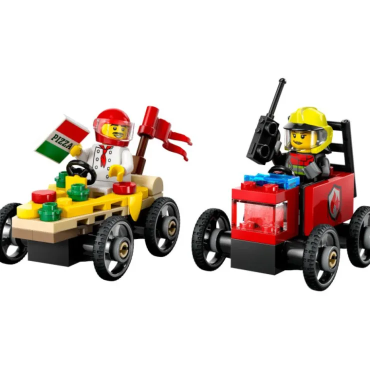 City Great Vehicles Pack de Coches de Carreras Vs Camión de Bomberos - 60458>Lego Outlet