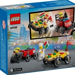 City Great Vehicles Pack de Coches de Carreras Vs Camión de Bomberos - 60458><noscript><img width=