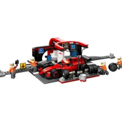 City Project Alicia 2025 Parada en Boxes de F1 y Equipo de Mecánicos con Coche Ferrari - 60443>Lego Clearance