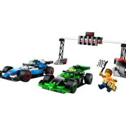 City Project Alicia 2025 Parrilla de F1 con Coches de Carreras VCARB y Sauber - 60474>Lego Discount