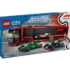 City Project Alicia 2025 Camión de F1 con Coches de F1 RB20 y AMR24 - 1086>Lego Discount