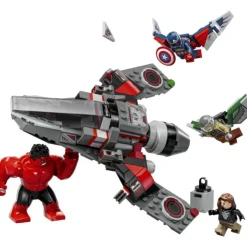 Súper Héroes Marvel Batalla entre el Capitán América y Hulk Rojo - 76292>Lego Best