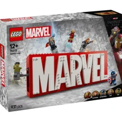 Súper Héroes Marvel Logotipo MARVEL y Minifiguras - 76313>Lego Best