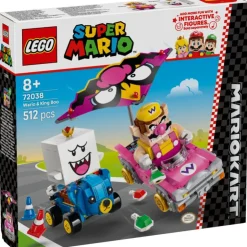 Super Mario Mario Kart Wario y Rey Boo - 72038>Lego Outlet