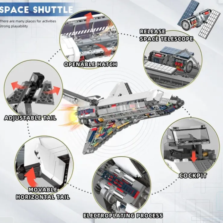 Madnesstoys Bricks Space Models Space shuttle> Hot