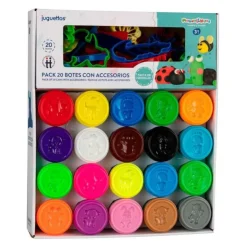 20 Botes de Pasta de Modelar con Accesorios>Manualidedos New