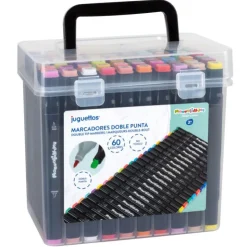 60 Marcadores de Doble Punta>Manualidedos Online