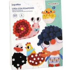 Crea con Pompones 233 Piezas>Manualidedos Discount