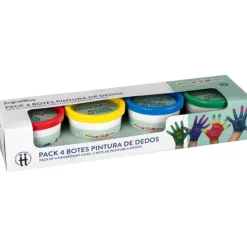 Pack 4 Botes Pintura de Dedos>Manualidedos Outlet