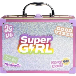 Supergirl Maletín de Maquillaje con Espejo y Luces Led>Martinelia
