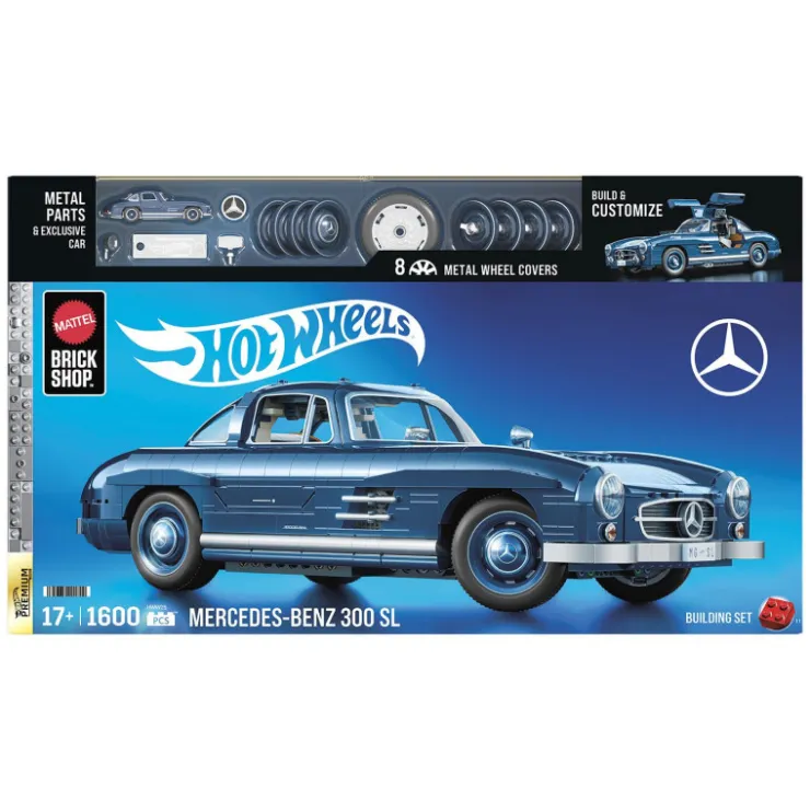Mattel Brick Shop Premium Series Juego de Construcción Mercedes-Benz 300 SL. 1600 piezas>Hot wheels Online