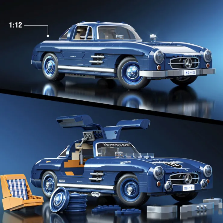 Mattel Brick Shop Premium Series Juego de Construcción Mercedes-Benz 300 SL. 1600 piezas>Hot wheels Online