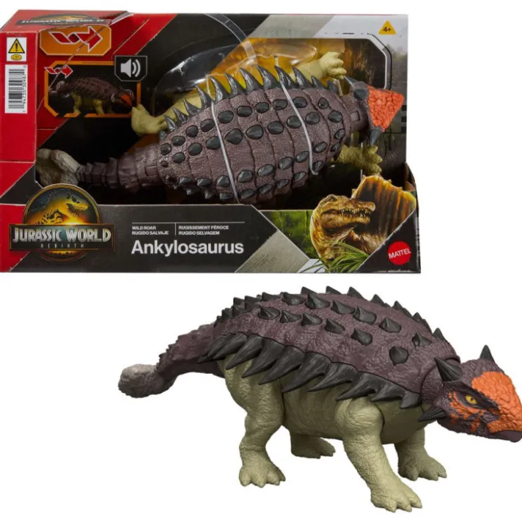 Mattel : El Renacer Anquilosaurio Rugido Salvaje>Jurassic world Outlet