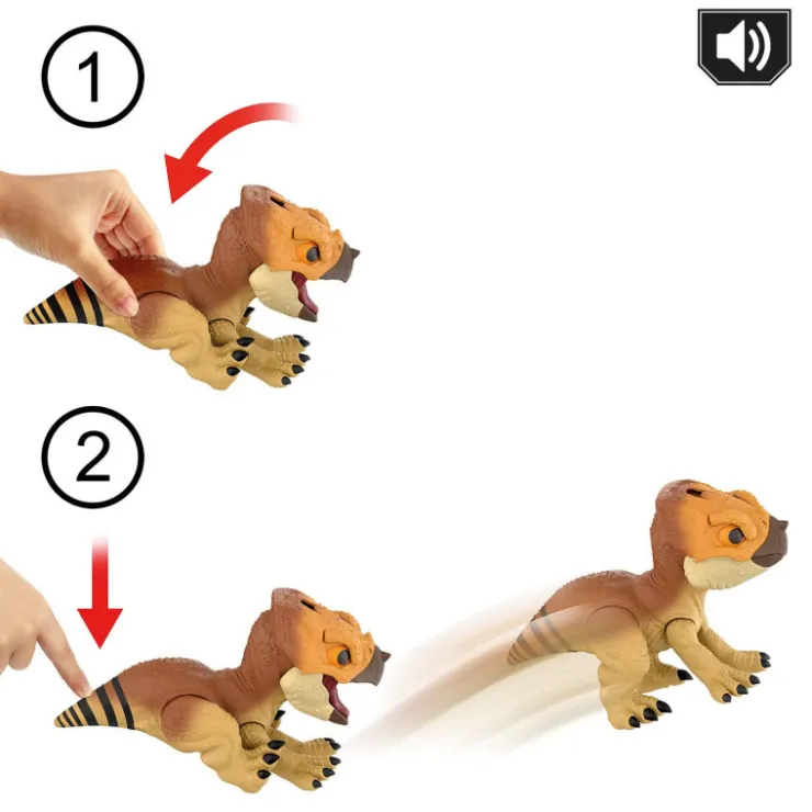 Mattel : El Renacer, Aquilops Dolores Protector Primal Dinosaurio Interactivo>Jurassic world Hot