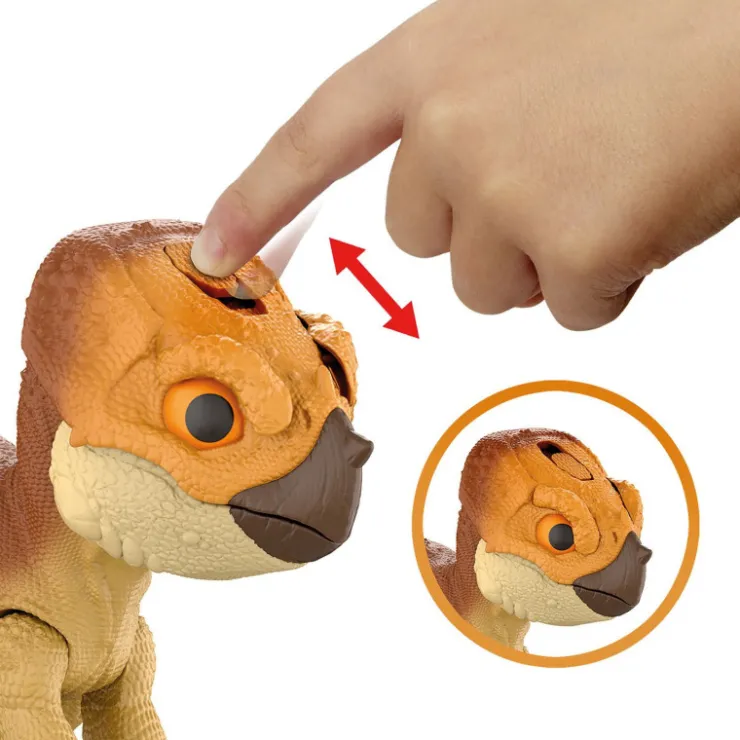 Mattel : El Renacer, Aquilops Dolores Protector Primal Dinosaurio Interactivo>Jurassic world Hot