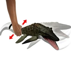 Mattel Rebirth Mosasaurio Mordedor y Minifigura de Dilofosaurio><noscript><img width=