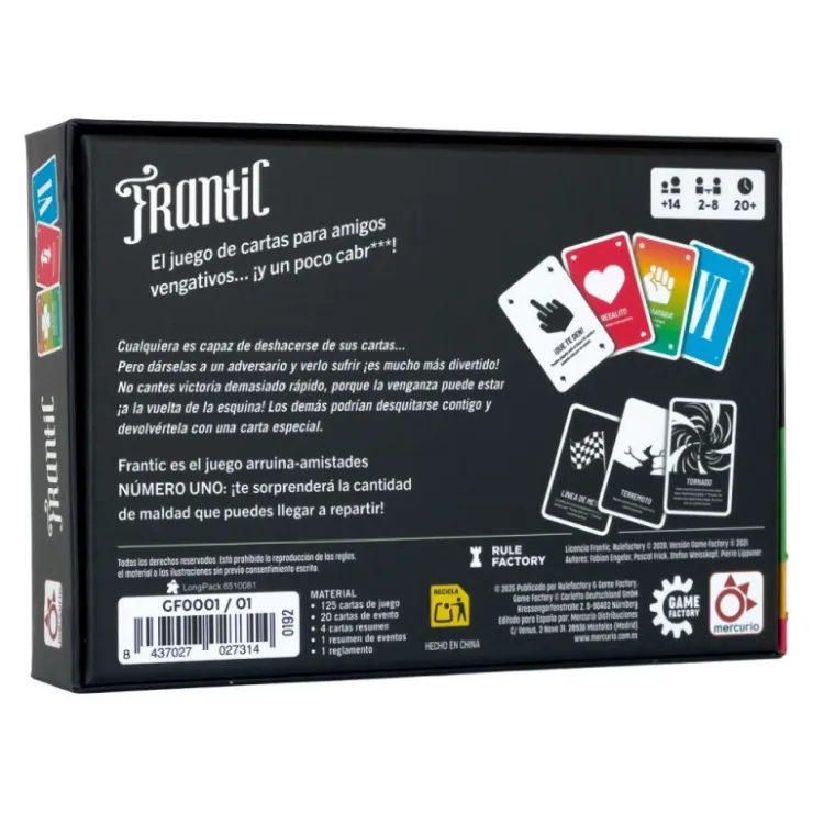 Mercurio Frantic Juego de Mesa>Otras marcas New