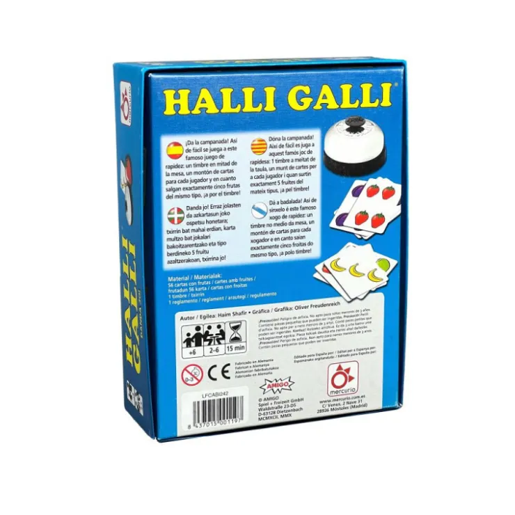 Mercurio Halli Galli Juego de Mesa Edición Multilengua>Otras marcas Clearance