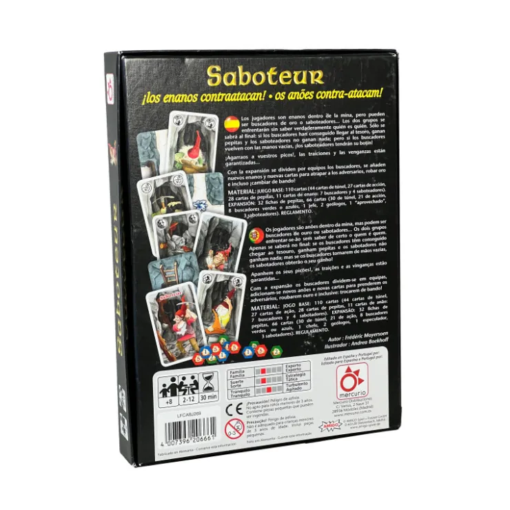 Mercurio Saboteur Juego de Mesa Juego Base + Expansión>Otras marcas New