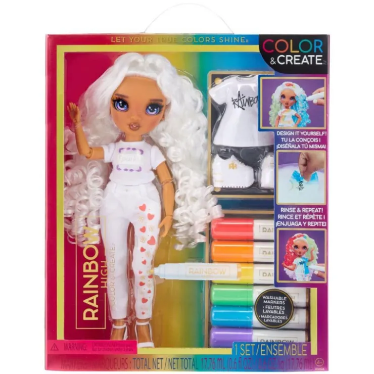 MGA Color & Create Muñeca Ojos Morados>Rainbow high