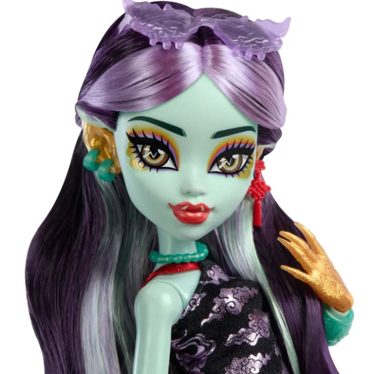 Jinafire Long Muñeca, Chica Dragón con Perrito Mascota Cloudy Yun Yun y 7 Accesorios>Monster high Sale