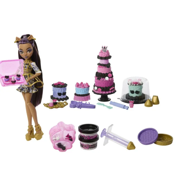 Kit de Pastelería de la Colección Cumplespantos de con Muñeca Clawdeen Wolf>Monster high Hot