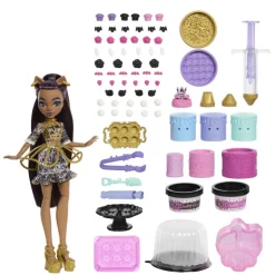 Kit de Pastelería de la Colección Cumplespantos de con Muñeca Clawdeen Wolf><noscript><img width=