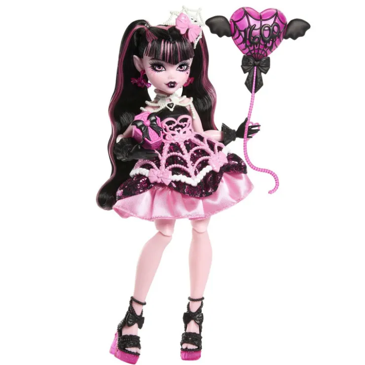 Muñeca Draculaura de la Colección Cumplespantos con Vestido de Fiesta>Monster high