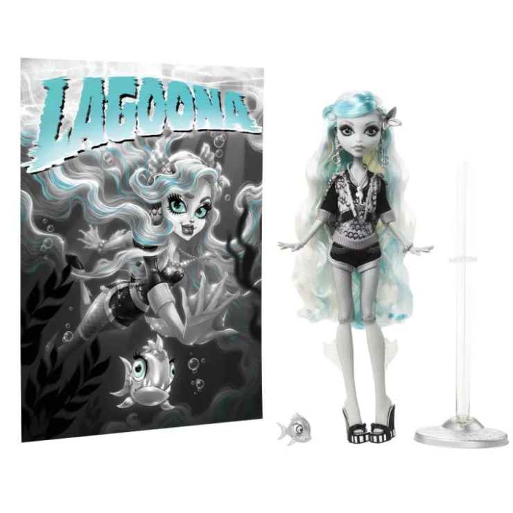 Muñeca Lagoona Blue en Blanco y Negro con Pósteres>Monster high Outlet
