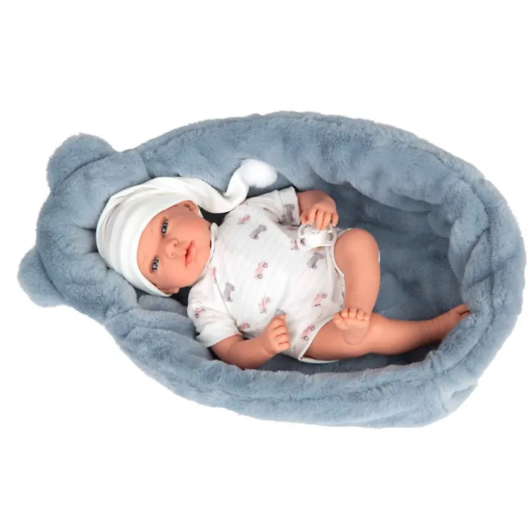 Muñeca Arias Andie Azul con Cuna 40 cm>Munecas arias Hot