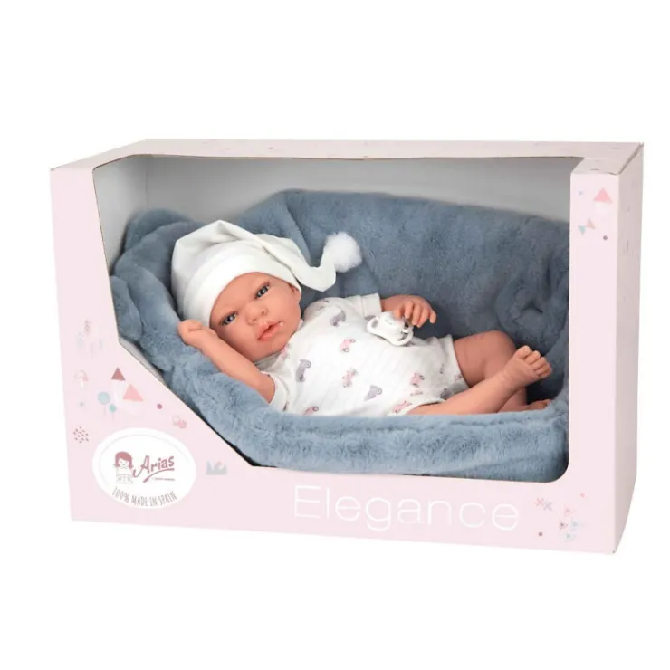Muñeca Arias Andie Azul con Cuna 40 cm>Munecas arias Hot