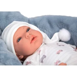 Muñeca Arias Andie Azul con Cuna 40 cm><noscript><img width=