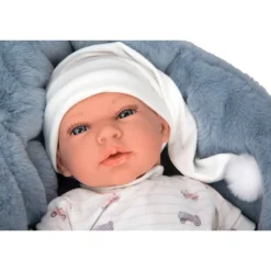 Muñeca Arias Andie Azul con Cuna 40 cm><noscript><img width=