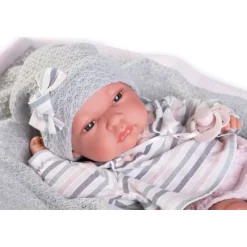 Muñecas Antonio Juan Recién Nacida Baby Toneta con Toquilla de Punto>Munecas antonio juan