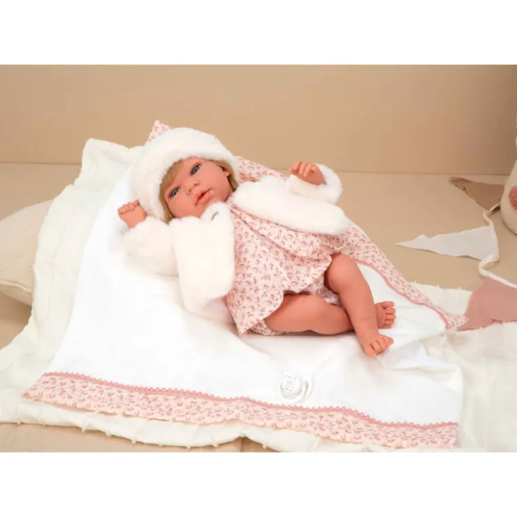 Muñecas Arias Andie Rosa con Manta 40 cm>Munecas arias Clearance