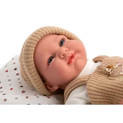Muñecas Arias Elegance Cris Beige con Saco de Dormir><noscript><img width=