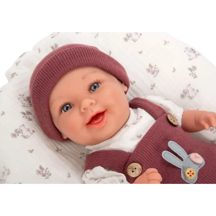 Muñecas Arias Elegance Gadi Granate con Cojín 35 cm>Munecas arias Clearance