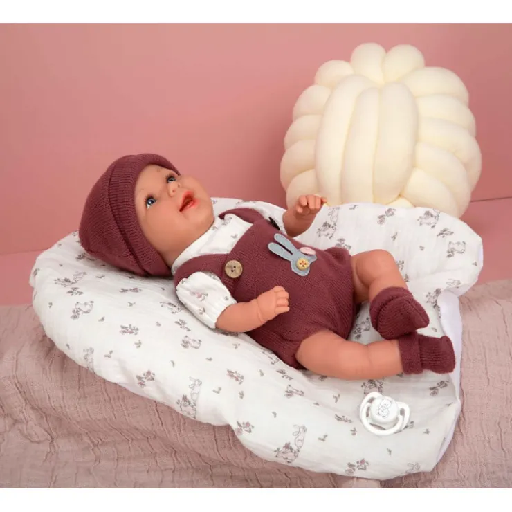 Muñecas Arias Elegance Gadi Granate con Cojín 35 cm>Munecas arias Clearance