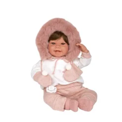 Muñecas Arias Muñeca con Peso Elegance Zoe Rosa con Manoplas>Munecas arias Sale