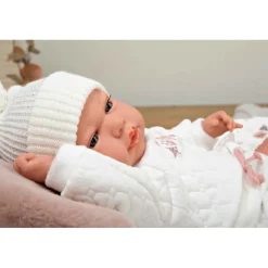 Muñecas Arias Muñeca con Peso Elegance Andie Rosa con Saquito de Dormir 40 cm><noscript><img width=