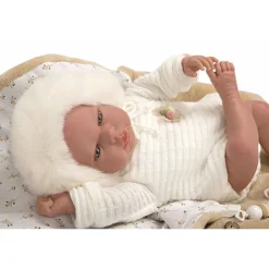Muñecas Arias Reborn Alejandra Beige con Saco de Dormir><noscript><img width=