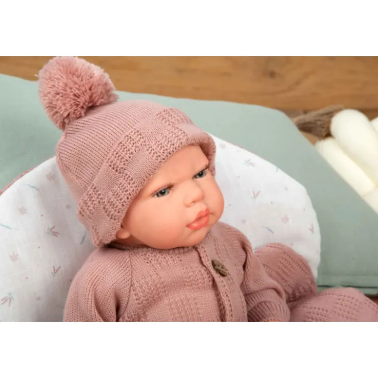 Mueñcas Arias Reborn Elba Rosa con Saco de Dormir 40 cm>Munecas arias